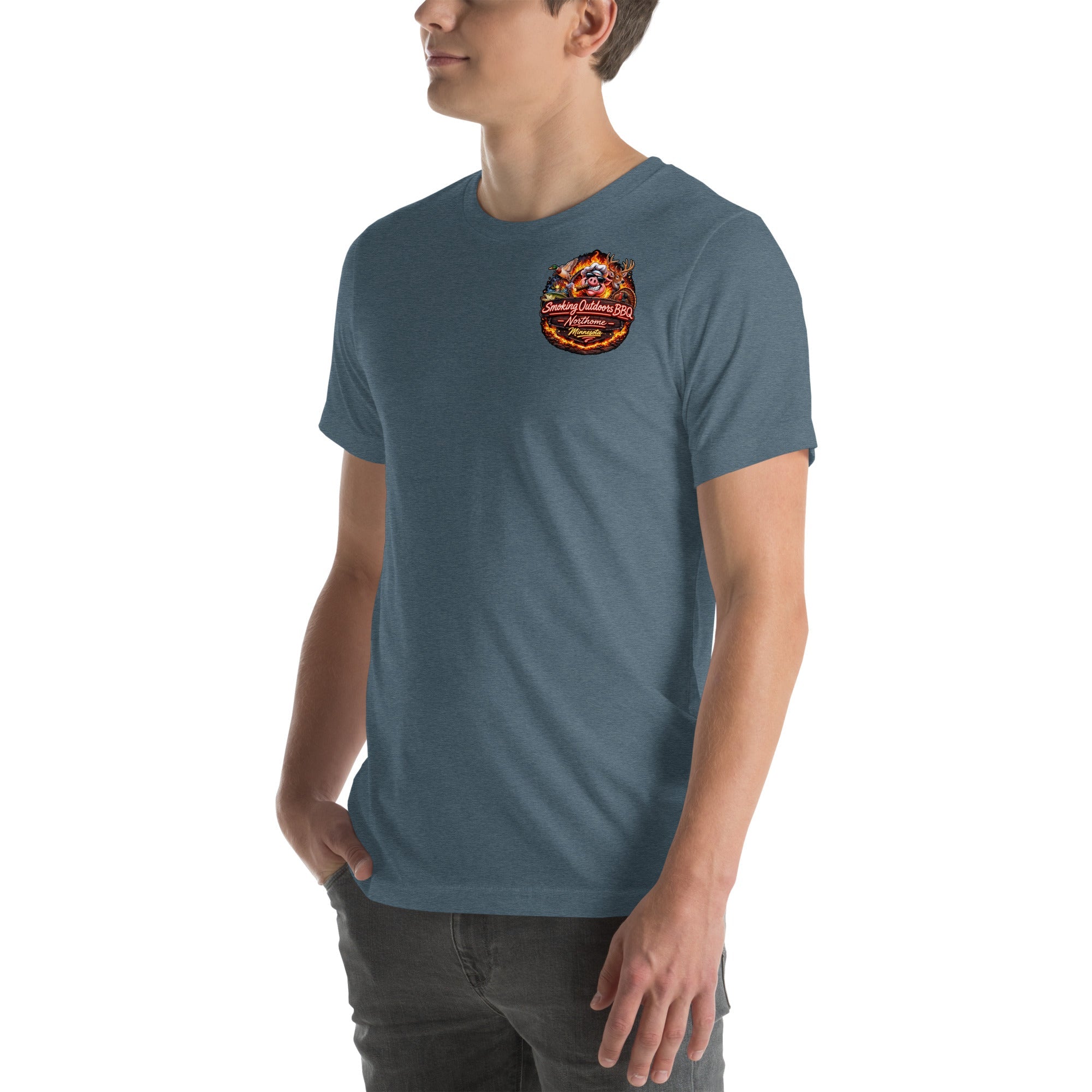 Smoking Outdoors BBQ Unisex T-Shirts
